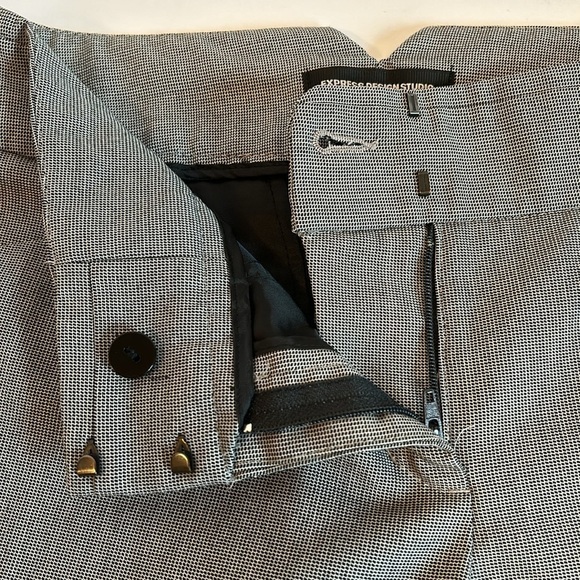 Express Design Studio “ Editor” Gray Textured Career Pants Women’s Size 0 - Picture 7 of 7